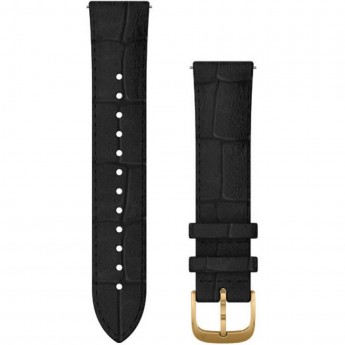 Ремешок GARMIN QUICK RELEASE BAND 20MM BLACK EMBOSSED ITALIAN LEATHER/24K GOLD PVD Ремешок GARMIN QUICK RELEASE BAND 20MM BLACK EMBOSSED ITALIAN LEATHER/24K GOLD PVD