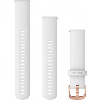 Ремешок GARMIN QUICK RELEASE BAND 20MM WHITE/ROSE GOLD Ремешок GARMIN QUICK RELEASE BAND 20MM WHITE/ROSE GOLD