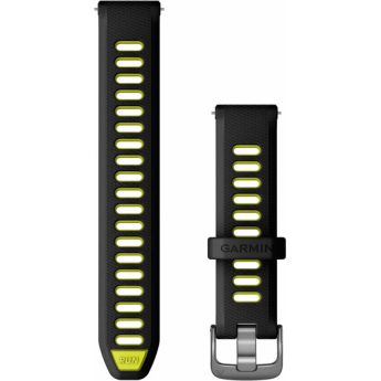 Ремешок GARMIN QUICK RELEASE BANDS (18 MM) BLACK/AMP YELLOW WITH SLATE HARDWARE Ремешок GARMIN QUICK RELEASE BANDS (18 MM) BLACK/AMP YELLOW WITH SLATE HARDWARE