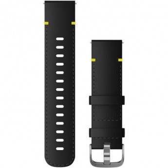 Ремешок GARMIN QUICK RELEASE BANDS (20 MM) GARMIN QUICK RELEASE BANDS (20 MM) BLACK LEATHER WITH SILVER HARDWARE Ремешок GARMIN QUICK RELEASE BANDS (20 MM) GARMIN QUICK RELEASE BANDS (20 MM) BLACK LEATHER WITH SILVER HARDWARE