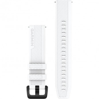 Ремешок GARMIN QUICK RELEASE BANDS (20 MM) WHITE WITH BLACK STAINLESS STEEL HARDWARE Ремешок GARMIN QUICK RELEASE BANDS (20 MM) WHITE WITH BLACK STAINLESS STEEL HARDWARE