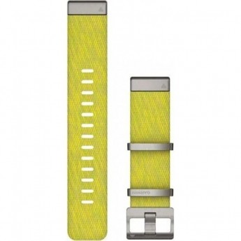 Ремешок сменный для GARMIN MARQ, QUICKFIT 22M, JACQUARD WEAVE NYLON STRAP, YEL/GREEN Ремешок сменный для GARMIN MARQ, QUICKFIT 22M, JACQUARD WEAVE NYLON STRAP, YEL/GREEN
