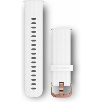 Ремешок сменный для GARMIN VIVOACTIVE 4, 18MM BAND, WHITE/ROSE GOLD Ремешок сменный для GARMIN VIVOACTIVE 4, 18MM BAND, WHITE/ROSE GOLD