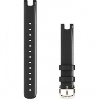 Ремешок сменный GARMIN LILY BANDS (14 MM), BLACK ITALIAN LEATHER WITH CREAM GOLD HARDWARE Ремешок сменный GARMIN LILY BANDS (14 MM), BLACK ITALIAN LEATHER WITH CREAM GOLD HARDWARE